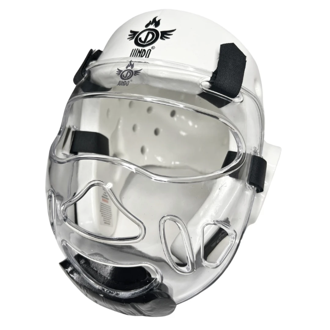 casco-karate-1 Cabezal con máscara Blanco - Imagen 1